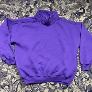 Vtg Marc Lewis Heavyweight Sweater Purple Mens Size L